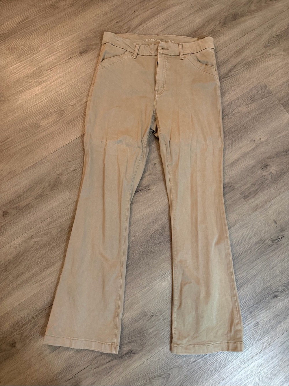American Eagle Outfitters Women's khaki Wide pants
